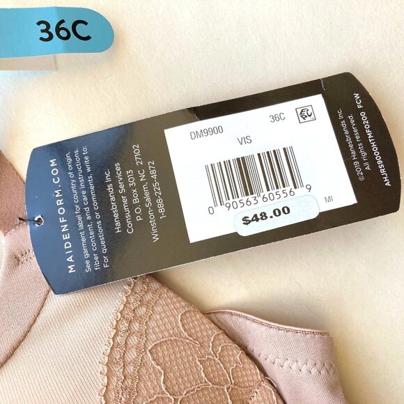 Maidenform Love the Lift Push Up & In Underwire Bra 36C Dusty Mauve 9900 NWT - Picture 5 of 10